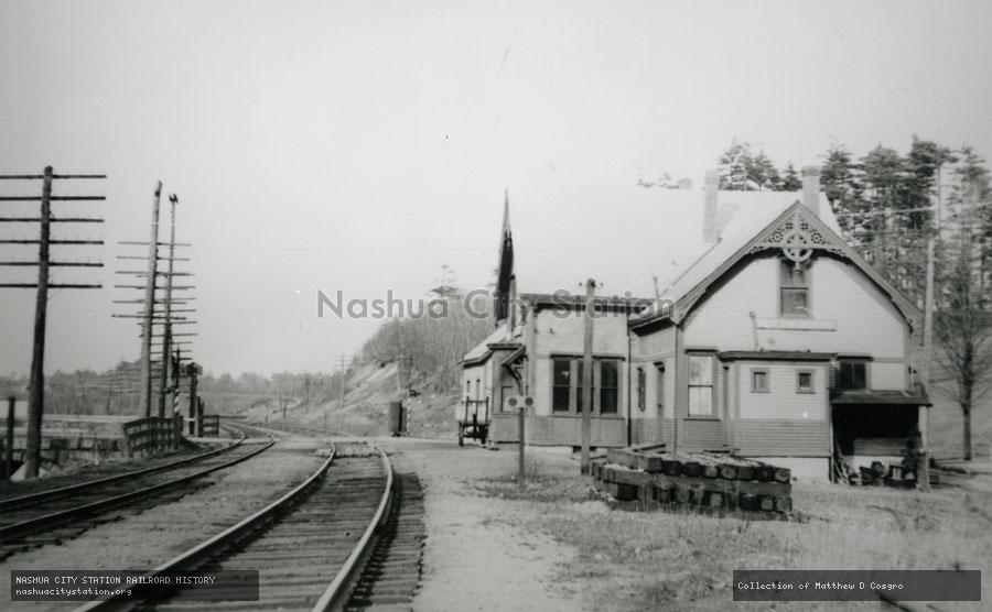 Postcard: Railroad Station, West Chelmsford, Massachusetts